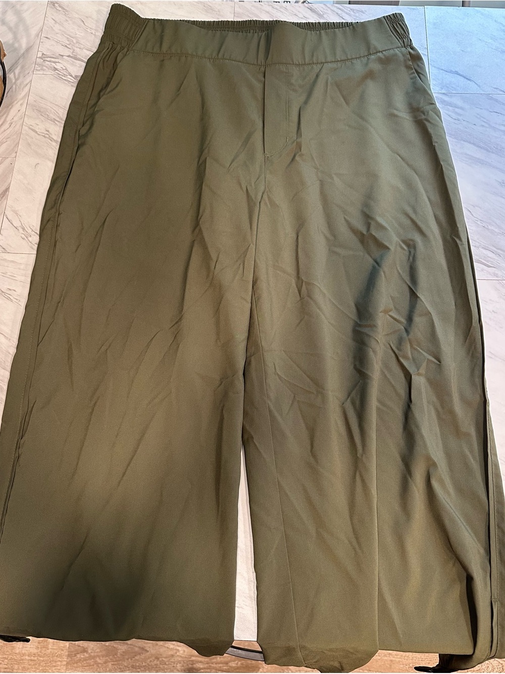 Women’s Olive Green wide leg Fit Pants